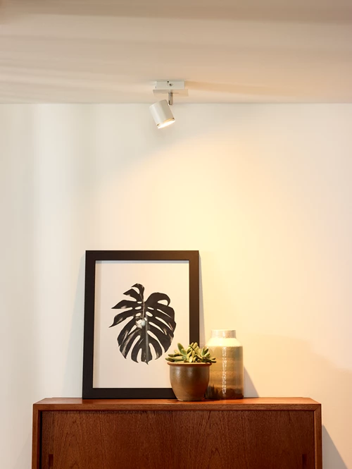 Lucide RILOU - Ceiling spotlight - LED Dim. - GU10 - 1x5W 3000K - White - atmosphere 1